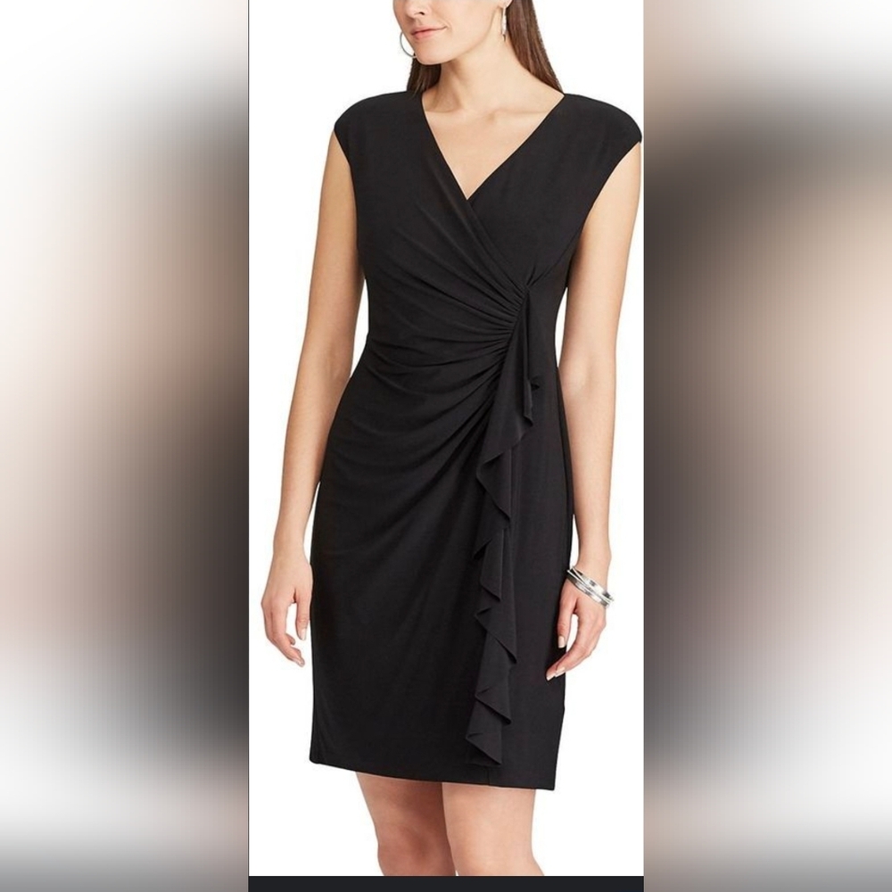 Black Label Black Asymmetrical Sheath Dress